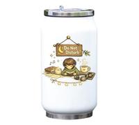 Peaceful Evening Alone Reading Book Vacuum Insulated Thermal Beverage Can Bottle White