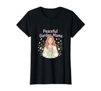 Peaceful Garden Mama Floral Cozy Aesthetic DesignPeaceful Ga T-Shirt