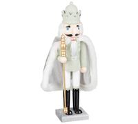 Peaceful Light Nutcracker 38cm - White - This Peaceful Light Nutcracker Makes A Great Addition to Your Christmas Decor - Perfect for Mantlepieces and Side Tables.