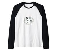 Peaceful Living, Cosy Lifestyle, Mental Well-Being Raglan Baseball Tee