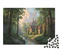 Peaceful Medieval VillageJigsaw Puzzles 1000 Pieces for Adults Puzzle Educational Games