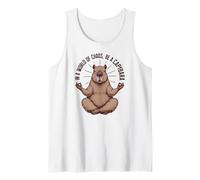 Peaceful Meditating Capybara | Funny Cute Zen Animal Yoga Tank Top