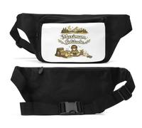 Peaceful Moments in Quiet Nature Unisex Waist Bag Black