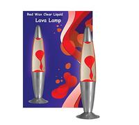 Peaceful Motion Lava LAMP Relaxation Light Wax Liquid (RED Clear)