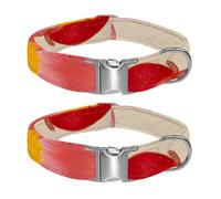 Peaceful Nook Adjustable Pet Collar for Small Medium Large Dogs & Cats, Reflective Strip for Night Safety, Soft Comfort Pad