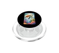 Peaceful Ocean Turtle & Colorful Reef PopSockets PopGrip for MagSafe