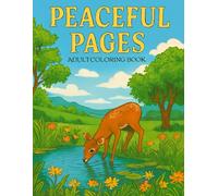 Peaceful Pages Coloring Book: / 36 pages to color / 8.5 x 11 inch / coloring book/