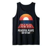 Peaceful Plays Backgammon Sunset Design Tank Top