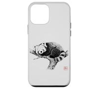 Peaceful Red Panda with 'Wa' Seal - Minimal Zen Art Case for iPhone 12 mini