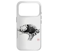 Peaceful Red Panda with 'Wa' Seal - Minimal Zen Art Case for iPhone 17 Pro