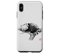 Peaceful Red Panda with 'Wa' Seal - Minimal Zen Art Case for iPhone XS Max