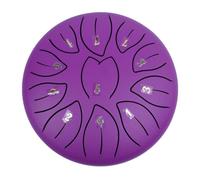 Peaceful Retreat - 6" Chakra Rain Drum, 11 Chords to Enjoy Nature's Calm(Purple)