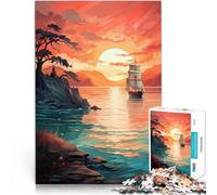 Peaceful Shores Jigsaw Puzzles for teenagers 1000 Pieces Family Game for and is ideal as a gift for the whole family 38x26cm