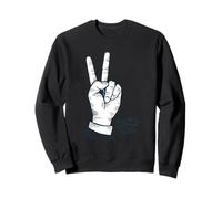 Peaceful Soul Nature Inspired Aesthetic Graphic Peace Symbol Sweatshirt