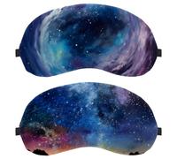 Peaceful Starry Night Lake 2-Pack Light-Blocking Soft Breathable Sleep Mask Eye Patch Eye Cover