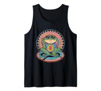 Peaceful Tie-Dye Frog Hippie Art Color Burst Style Tank Top