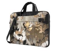 Peaceful Watercolor Painting Laptop Bag 13-15.6Inch, 360° Protective Laptop Sleeve Case Shockproof Messenger Shoulder Bag Waterproof Computer Case Carrying Cover Briefcases for Men Women