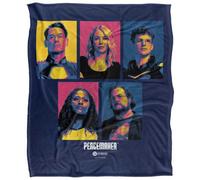 Peacemaker Season Two Character Faces Soft Touch Blanket Multicoloured (152Cm X 127Cm)