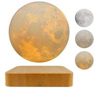 PeacePlanet Floating Moon Lamp, Gift, LED Table Lamp, Levitate & Rotate in Air, Night Light, Multicolor, Touch Control, Gift for Girlfriend, Mom, Birthday, Anniversary, Home Décor, Office