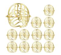 PeacePray Gold Bismillah Napkin Rings Set of 12, Professional Islamic Tabletop Decors, Metal Arabic Napkin Ring Holder Bulk, Great Reminder for Ramadan Eid Mubarak Dinner Party, Muslim Gifts