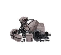 Peach 7 Porcini Pushchair and Carrycot - Complete 360 Car Seat Bundle