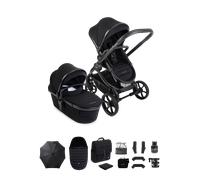 Peach 8 Black Pushchair and Carrycot - Pushchair Bundle