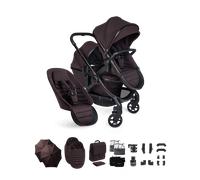 Peach 8 Coffee Bean Pushchair and Carrycot - Double Pushchair Bundle