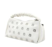Peach Accessories Crystal Letter A Grab Bag In White White One Size