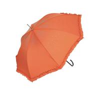 Peach Accessories Diamante Sparkly Frilly Umbrella In Orange Orange
