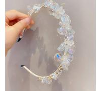 Peach Accessories Enchanted Crystal Garden Headband In Clear Clear