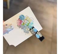 Peach Accessories Multicoloured Sweet Spring Flower Beaded Hair Clip Multi