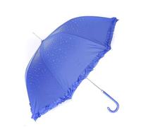 PEACH ACCESSORIES Women's Diamante Sparkly Frilly Umbrella in Royal