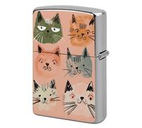 Peach and Green Style Lighter Case Pouch Double-Sided Metal Lighter Sleeve Scratch & Drop Resistant Lighters Protector Fits Standard Kerosene Lighters Pocket Protective Cover for Camping Party