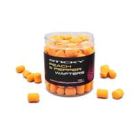 Peach and Pepper - Dumbell Wafters - 12mm - 115g Tub - Sticky Baits