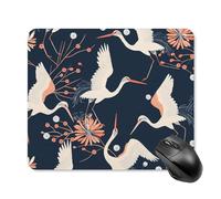 Peach and White Mouse Pad Square Laptop Mouse Mat Cute Computer Mousepad Keyboard Pad Non-Slip Desk Pads for Gaming Office Work Home 25 * 30cm