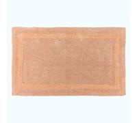 (Peach, Bath Mat - Extra Large) Luxury Reversible Cotton Bath Mat