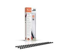 Peach Binding Combs 6mm, 25 A4 sheets, black