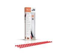 Peach Binding Combs 6mm, 25 A4 sheets, red