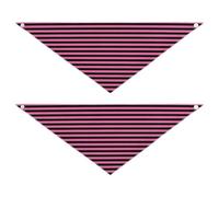 Peach Black Horizontal Strips Neon Dog bandanas bulk Snap Button Scarf Handkerchief Cute Pet Holiday Accessories Decor for Dogs Cats M