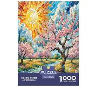 Peach Blossom 1000 Piece Jigsaw Puzzle For Adults Family Challenge Toys Stress Relief Puzzle Cultivate The Spirit of Teamwork for Men, Women, Elders, Seniors 38x26cm/1000pcs