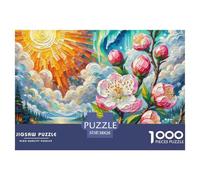 Peach Blossom 1000 Piece Jigsaw Puzzle For Adults Family Challenge Toys Stress Relief Puzzle Exercise The Memory of The Brain for The Whole for Women, Gifts for Men 38x26cm/1000pcs
