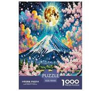 Peach Blossom 1000 Pieces Jigsaw Puzzles For Adults Challenging Game Stress Relieving Entertainment Exercise The Memory of The Brain for Men, Women, Elders, Seniors 70x50cm/1000pcs