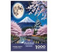Peach Blossom 1000 Pieces Premium Jigsaw Age 14+ for Adults Cool Collage Effect, Fun Details, Educational, Challenging 70x50cm/1000pcs