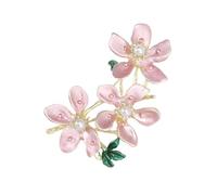 Peach Blossom Adornment Formal Event Jewelry Handmade Flower Clothing Jewelry Alloy Texture For Special Occasions Flower Pin