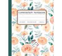 Peach Blossom Composition Notebook: Elegant and Cozy Notebook for Work, School, Journaling, or Gifting | College-Ruled Writing Journal - 7.5" x 9.25", 120 Pages