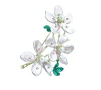 Peach Blossom Pin Exquisite Detail Brooch Daily Wear Handmade Flower Clothing Jewelry Suitable For Fashion Lover Peach Flower