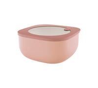 Peach blossom pink SHALLOW CONTAINER 'STORE&MORE BIO' "FOOD STORAGE" L
