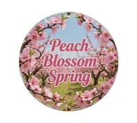 Peach Blossom Spring Metal Tin Sign Plaque