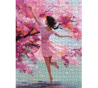 Peach Blossom Woman Jigsaw Puzzle 6000 Piece, Puzzles for Adults 6000, The Impossible Challenge, Jigsaw Puzzle Games Classic Educational, Wooden Puzzles, for Home Wall Decoration Gift FNKL1-979