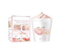 Peach Clear Body Scrub - Ice cream texture exfoliating body scrub, gently softens dead skin, improves chicken skin, and leaves it smooth and nourished (100g)